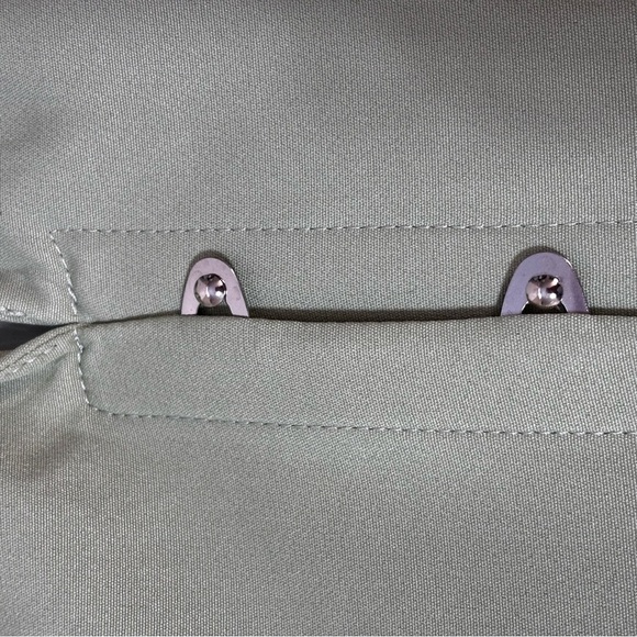 Pretty Little Things Women's 8 Maternity Sage Green Ruched Side Blazer Spring - Picture 7 of 16